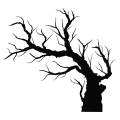 trees silhouettes. Black silhouettes of trees halloween