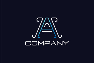 Letter A Logo Design - Logo Design Template	
