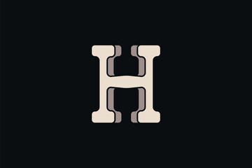 Letter H Logo Design - Logo Design Template	
