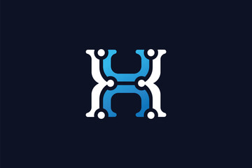 Letter H Logo Design - Logo Design Template	

