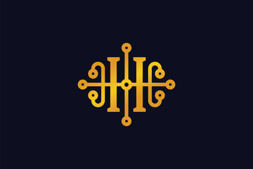 Letter H Logo Design - Logo Design Template	
