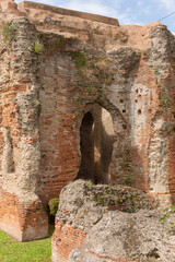 Ruins of the Roman era thermal complex known as Terme di Nerone