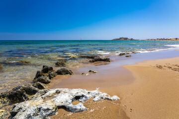summer day at the beach in Sicily