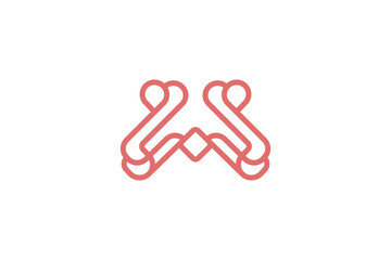 Letter W Logo Design - Logo Design Template	
