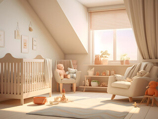 A cute and cosy baby bedroom - Home design theme