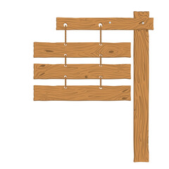Wooden Signboard Element