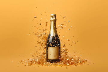 Champagne Filling with Vibrant Confetti