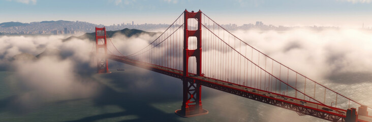 Dramatic Clouds Embrace the Golden Gate Bridge