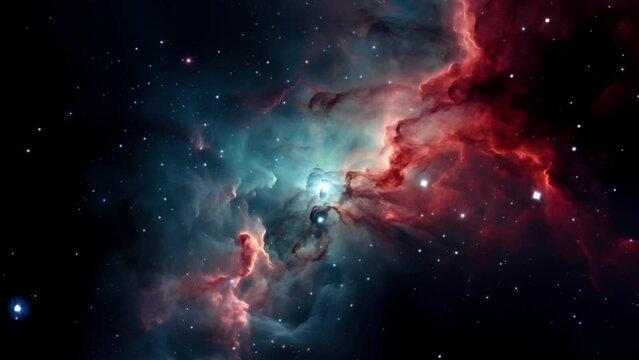 Beautiful nebula in space - stars - galaxy - cosmos - Concept Art