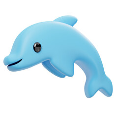 Dolphin Fish 3D Icon