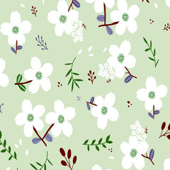 floral abstract pattern suitable for textile and printing needs