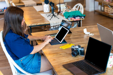 Productive Office Environment: Women Working in Various Areas