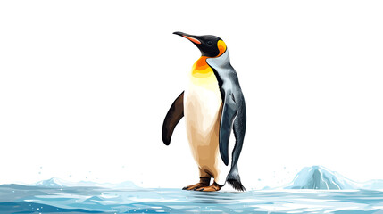 penguin in polar regions. Generative Ai. 