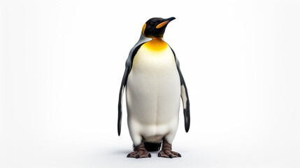 penguin isolated on white background. Generative Ai. 