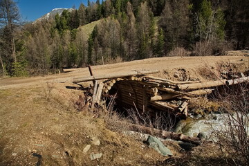Small mountain stream in Altai.