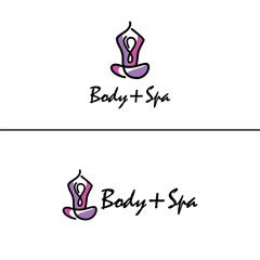 Body spa and massage service logo