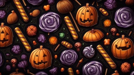 halloween pumpkins background
