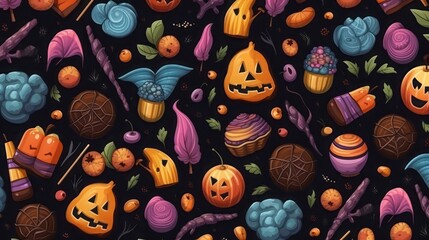 halloween pumpkins background