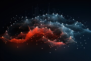 abstract futuristic Digital Network Matrix - Abstract Technology Connection Concept book cover data connection