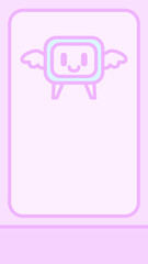 16:9 デジタル天使なシンプル壁紙♪