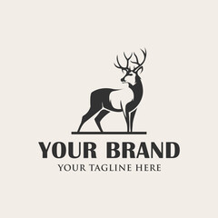 deer logo design illustration