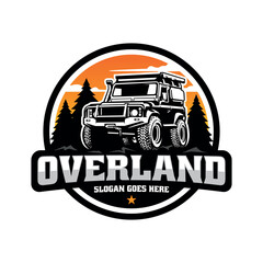 overland car illustration logo vector © winana