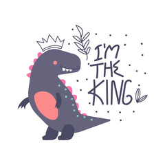 cute dinosaur vector for print, greeting card and background wallpaper