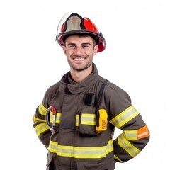 Fototapeta premium Man fire fighter