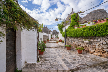 Alberobello Village view in Italy