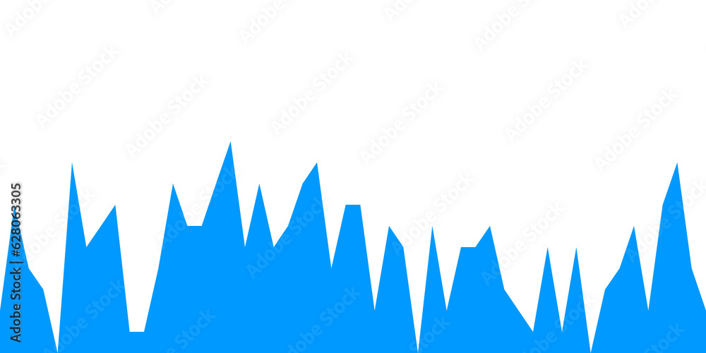 Wall mural blue background with geometric shapes for designer, effect of interference and noise from lines. wal