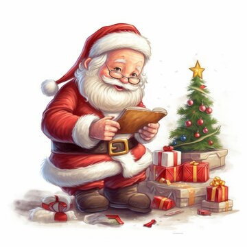 Christmas Themed Character Graphics Element created with Generative AI