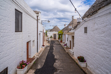 Alberobello Village view in Italy