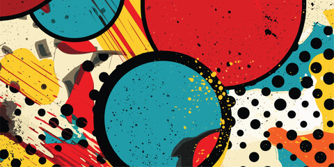 VIntage retro comics boom explosion crash bang cover book design with light and dots. Can be used for decoration or graphics. Graphic Art Vector Illustratiom © Graphic Warrior