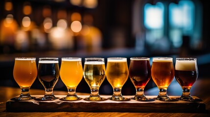Beer samples made with Ai generative technology