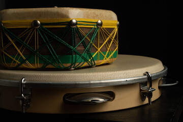 traditional pandeiro and cuica