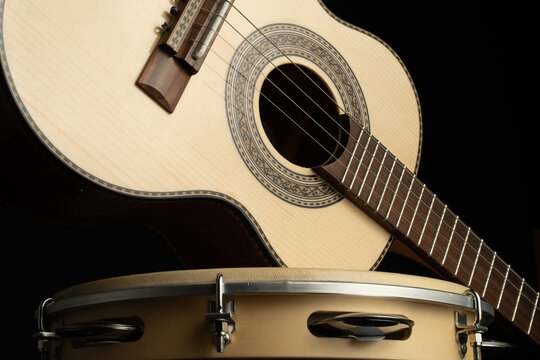 brazilian cavaquinho and pandeiro