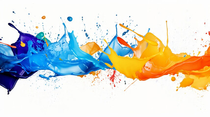 An explosion of Acrylic paint, Abstract Art, Background, Wallpaper