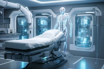 Concept of artificial intelligence technology applied to healthcare, Generative AI
