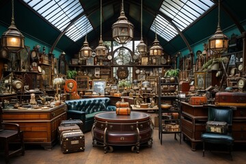 Vintage Inspired Antique Store, Generative AI