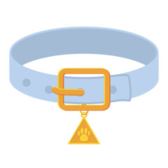 Necklace Cat Paw Logo Medal Gold Basic Shape
