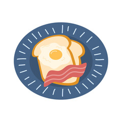 healthy breakfast meals. illustration