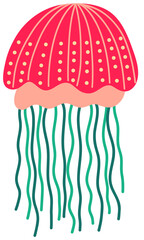 Stylized Jellyfish Illustration