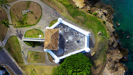 vertical view of the Colonial Fort of Monserrate also known as the Small Fort of Our Lady of...