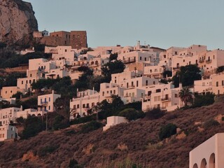 Fototapeta na wymiar skyros island greece view from molos beach in the morning