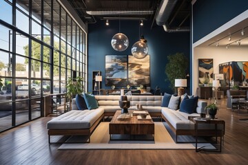 Fototapeta premium Contemporary And Elegant Home Decor Store, Generative AI 