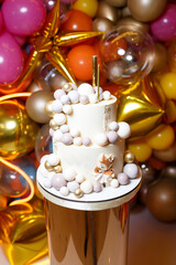 Cake for children's birthday. Birthday cake