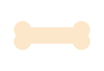 Dog bone outline icon. Vector illustration