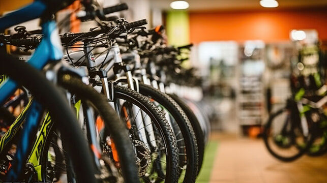 A Cycle Sport Store Showcasing an Abundance of New Bicycles to Choose From