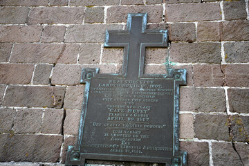 Cape Henry Lighthouse Marker, First Landing State Par, Virginia Beach, USA