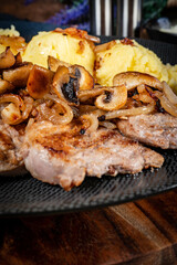 Grilled pork tenderloin.